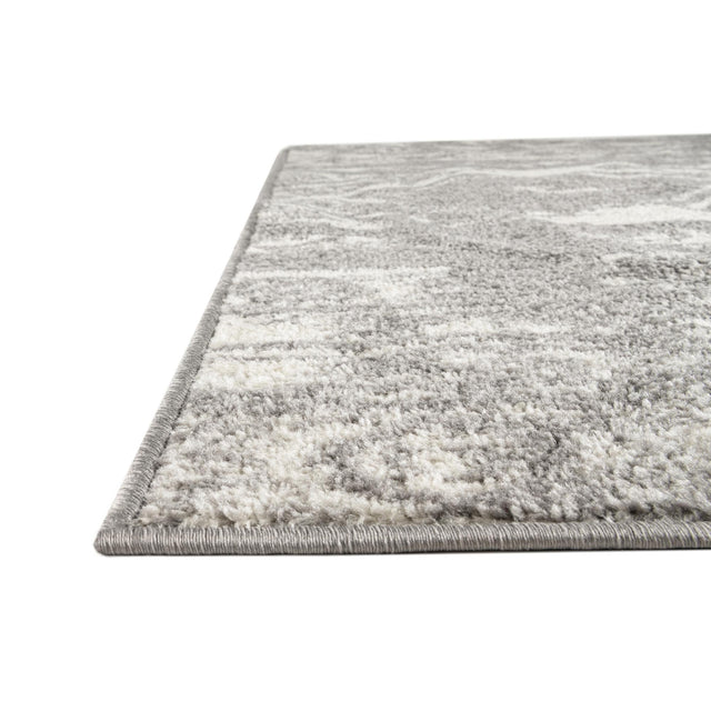 Gray and Ivory 9' x 12' Lennon Rectangle Area Rug 100% Polypropylene Vintage Distressed Look Modern Contemporary Carpet for Home Decor for Sale at Rug Engine