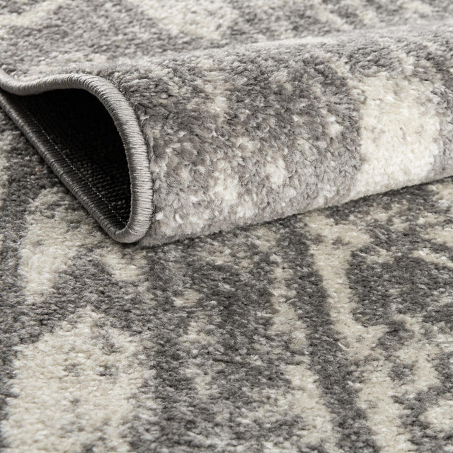 Gray and Ivory 10' x 10' Lennon Round Area Rug 100% Polypropylene Vintage Distressed Look Modern Contemporary Carpet for Home Decor for Sale at Rug Engine