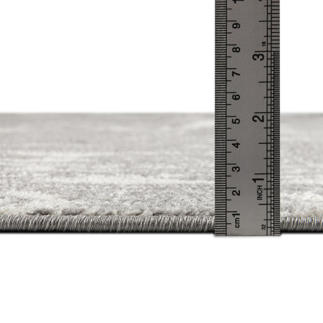 Gray and Ivory 10' x 10' Lennon Square Area Rug 100% Polypropylene Vintage Distressed Look Modern Contemporary Carpet for Home Decor for Sale at Rug Engine