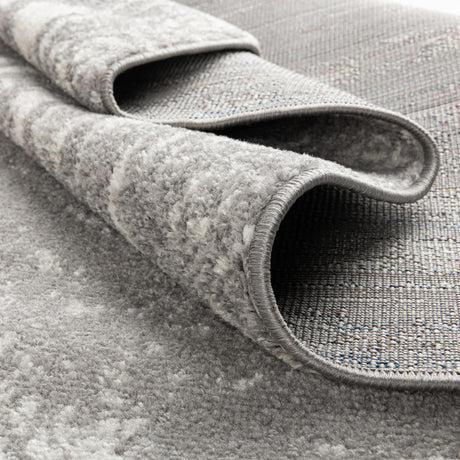 Gray and Ivory 10' x 10' Lennon Square Area Rug 100% Polypropylene Vintage Distressed Look Modern Contemporary Carpet for Home Decor for Sale at Rug Engine