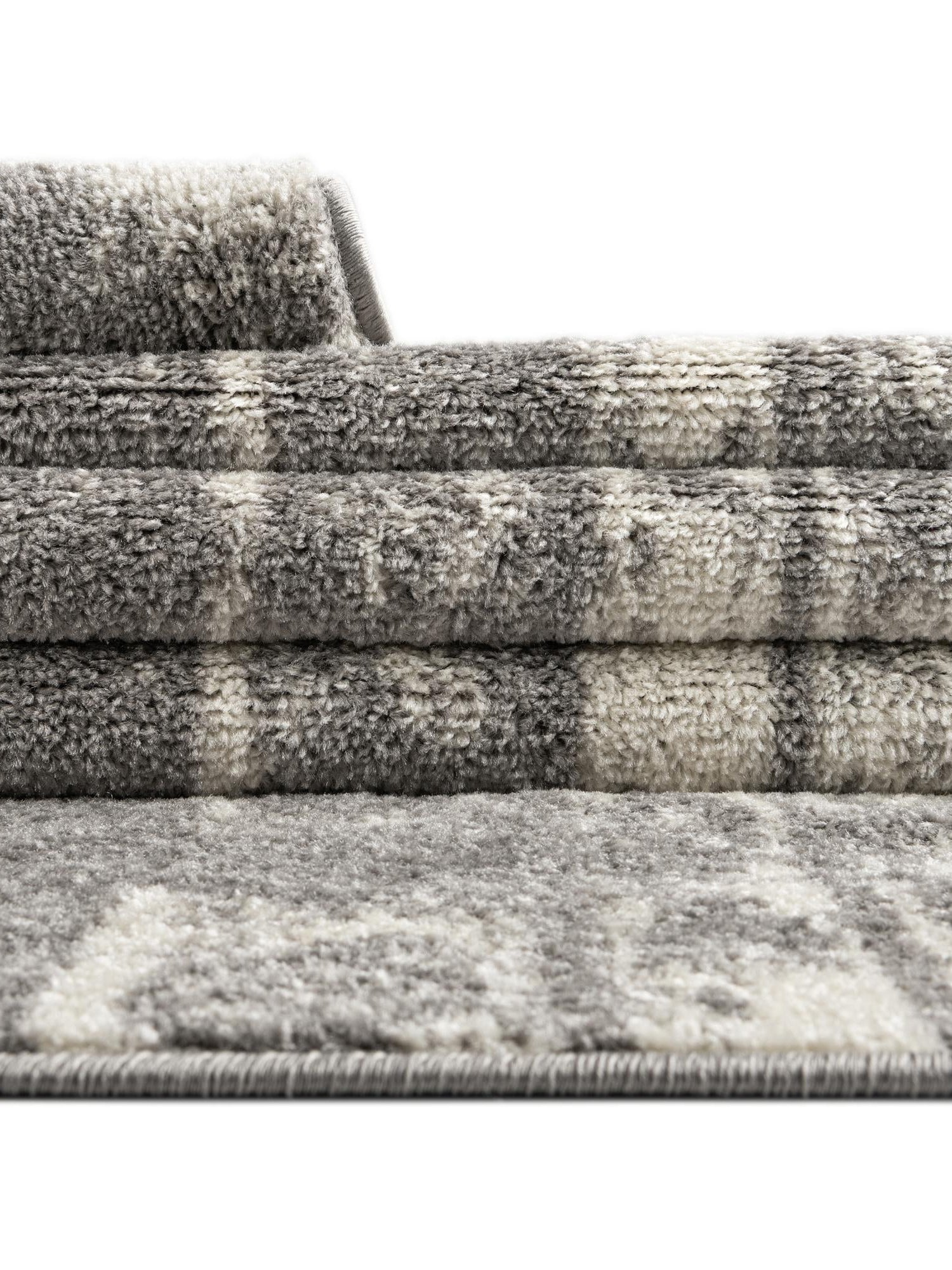 Gray and Ivory 7' 1 x 7' 1 Lennon Square Area Rug 100% Polypropylene Vintage Distressed Look Modern Contemporary Carpet for Home Decor for Sale at Rug Engine