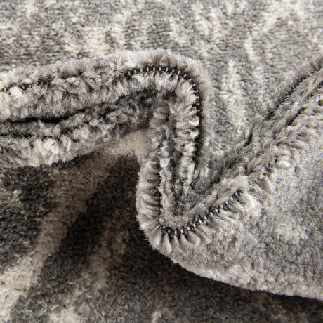 Gray and Ivory 2' 7 x 12' Lennon Runner Area Rug 100% Polypropylene Vintage Distressed Look Modern Contemporary Carpet for Home Decor for Sale at Rug Engine