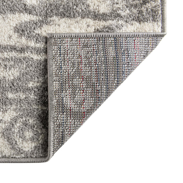 Gray and Ivory 2' 7 x 12' Lennon Runner Area Rug 100% Polypropylene Vintage Distressed Look Modern Contemporary Carpet for Home Decor for Sale at Rug Engine