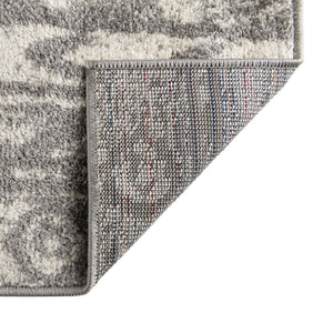 Gray and Ivory 2' x 5' 3 Lennon Runner Area Rug 100% Polypropylene Vintage Distressed Look Modern Contemporary Carpet for Home Decor for Sale at Rug Engine