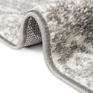 Gray and Ivory 2' x 8' Lennon Runner Area Rug 100% Polypropylene Vintage Distressed Look Modern Contemporary Carpet for Home Decor for Sale at Rug Engine