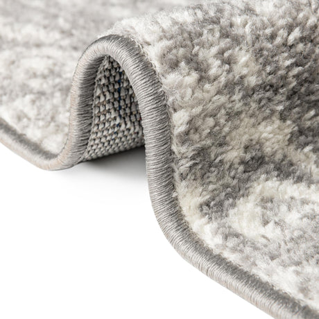 Gray and Ivory 2' x 5' 3 Lennon Runner Area Rug 100% Polypropylene Vintage Distressed Look Modern Contemporary Carpet for Home Decor for Sale at Rug Engine