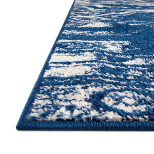 Navy Blue 2' x 3' 1 Lennon Rectangle Area Rug 100% Polypropylene Vintage Distressed Look Modern Contemporary Carpet for Home Decor for Sale at Rug Engine