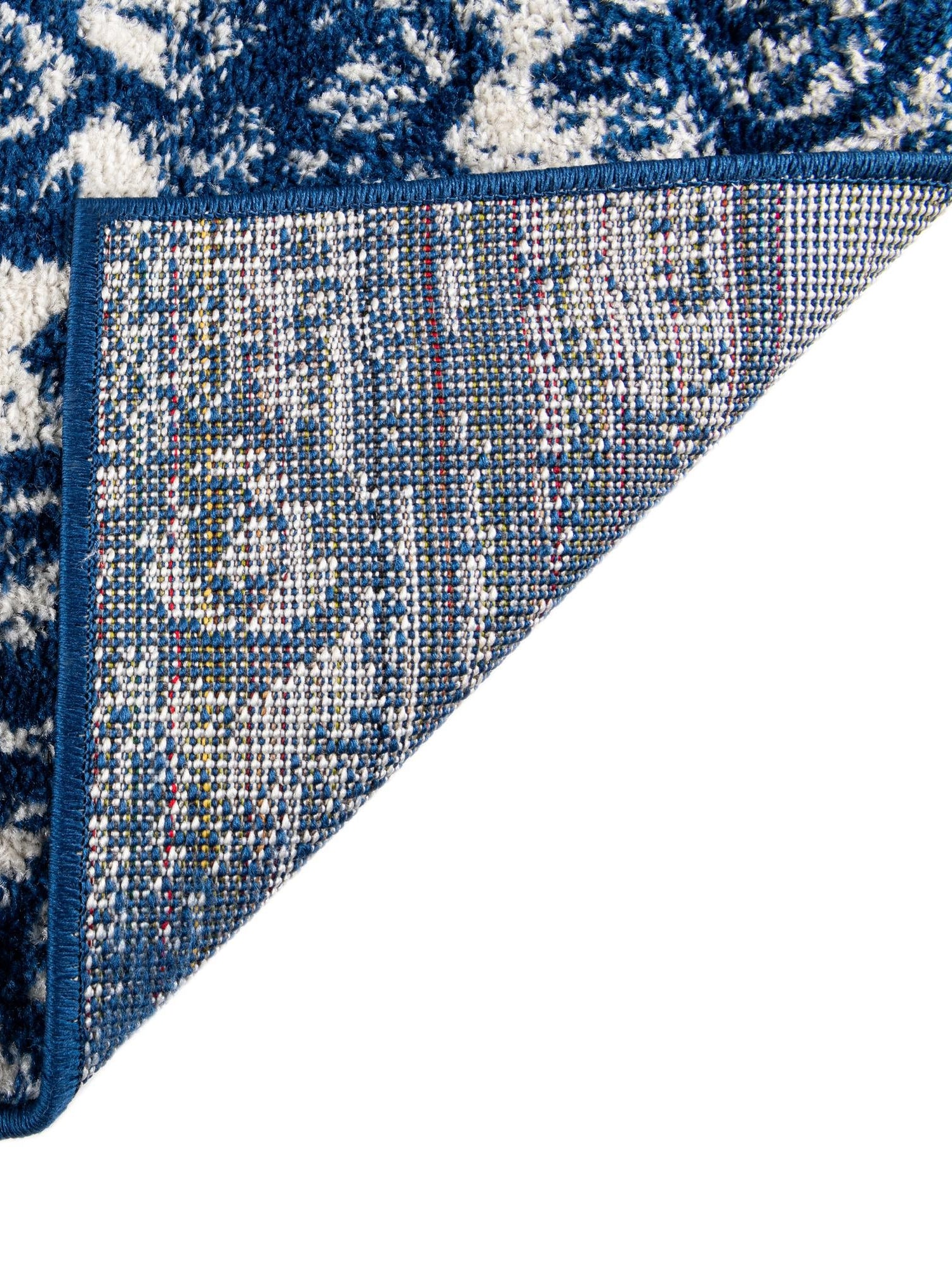 Navy Blue 7' 1 x 10' Lennon Rectangle Area Rug 100% Polypropylene Vintage Distressed Look Modern Contemporary Carpet for Home Decor for Sale at Rug Engine