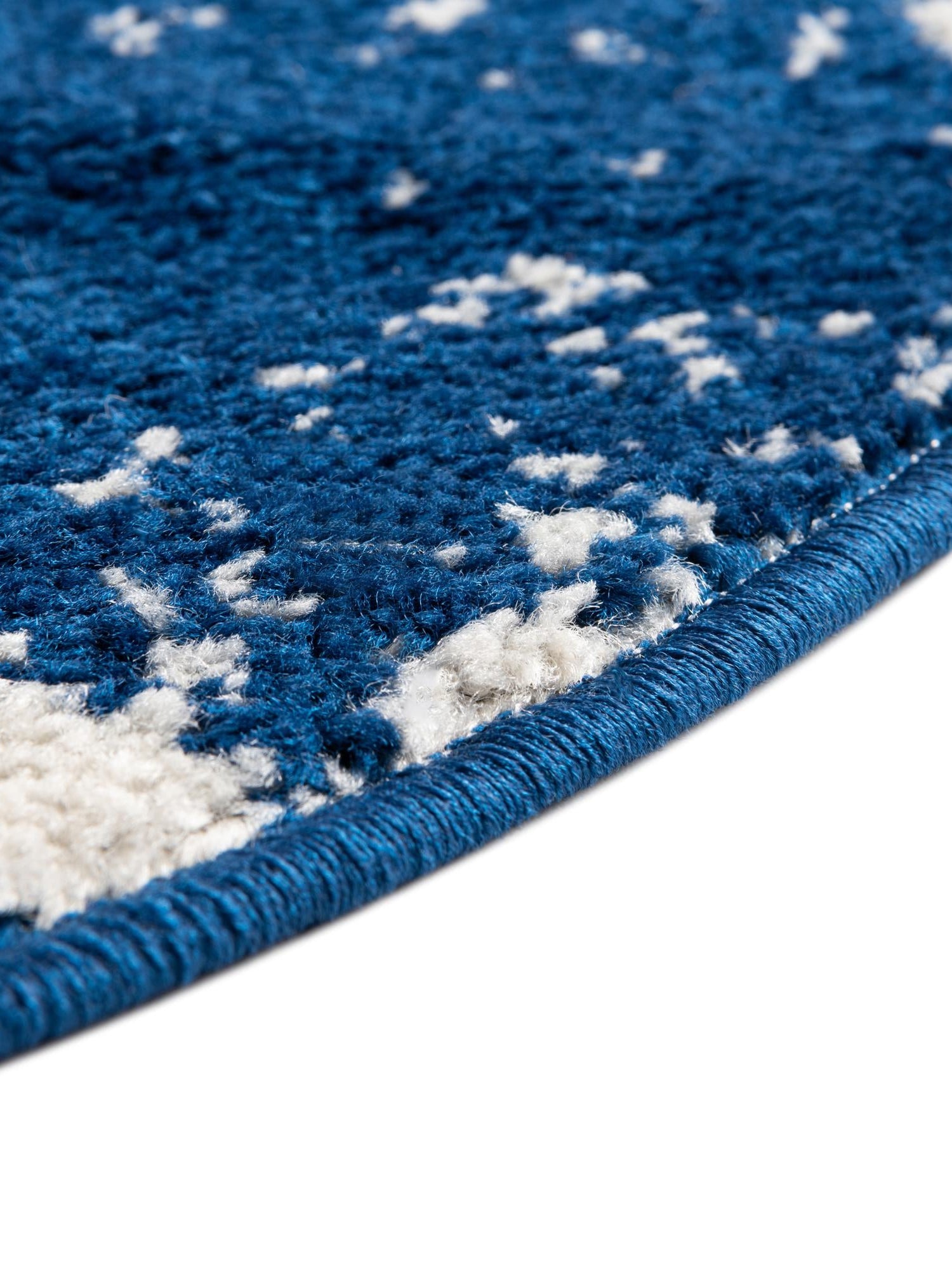 Navy Blue 10' x 10' Lennon Round Area Rug 100% Polypropylene Vintage Distressed Look Modern Contemporary Carpet for Home Decor for Sale at Rug Engine