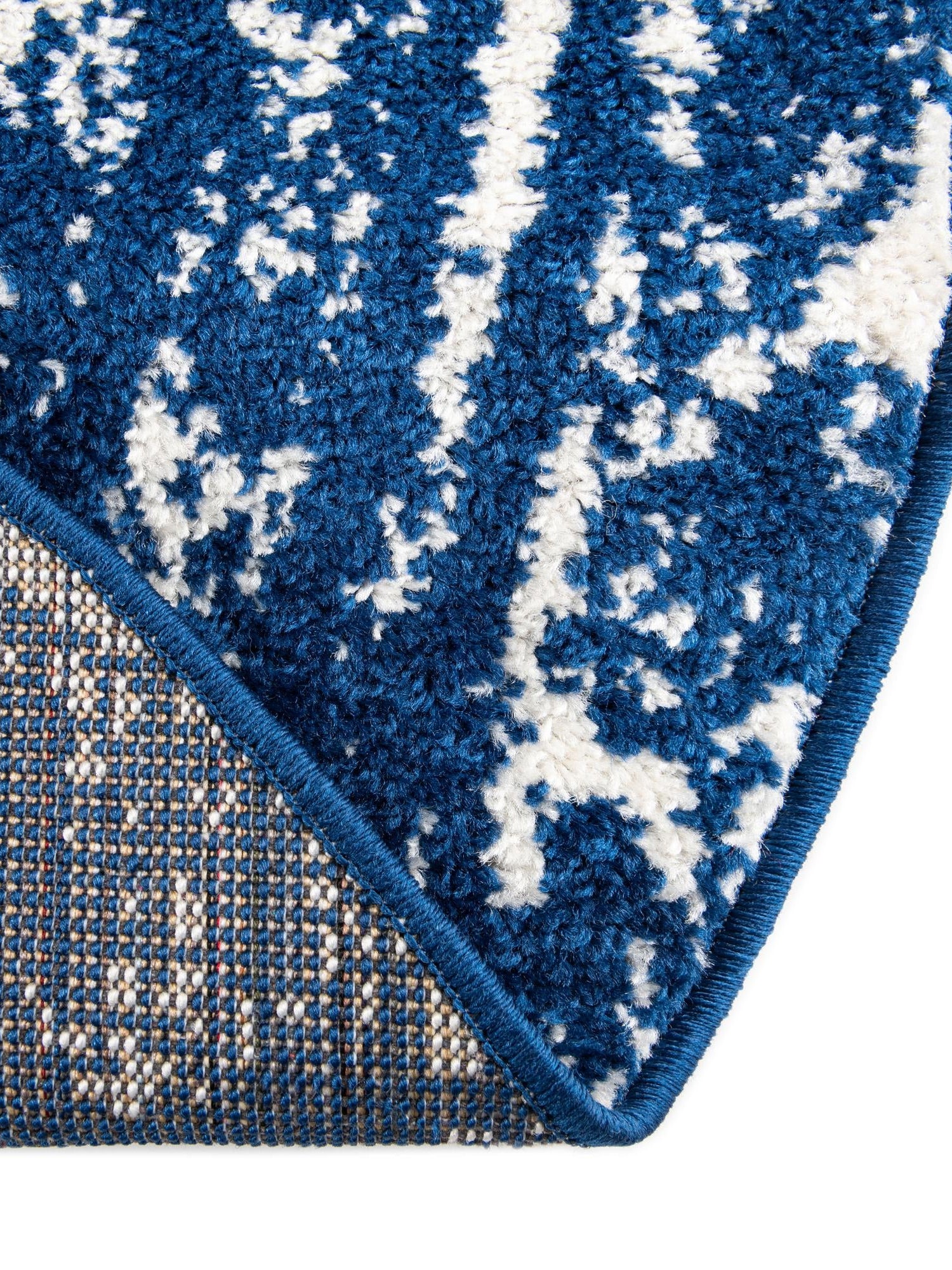 Navy Blue 6' 1 x 6' 1 Lennon Round Area Rug 100% Polypropylene Vintage Distressed Look Modern Contemporary Carpet for Home Decor for Sale at Rug Engine