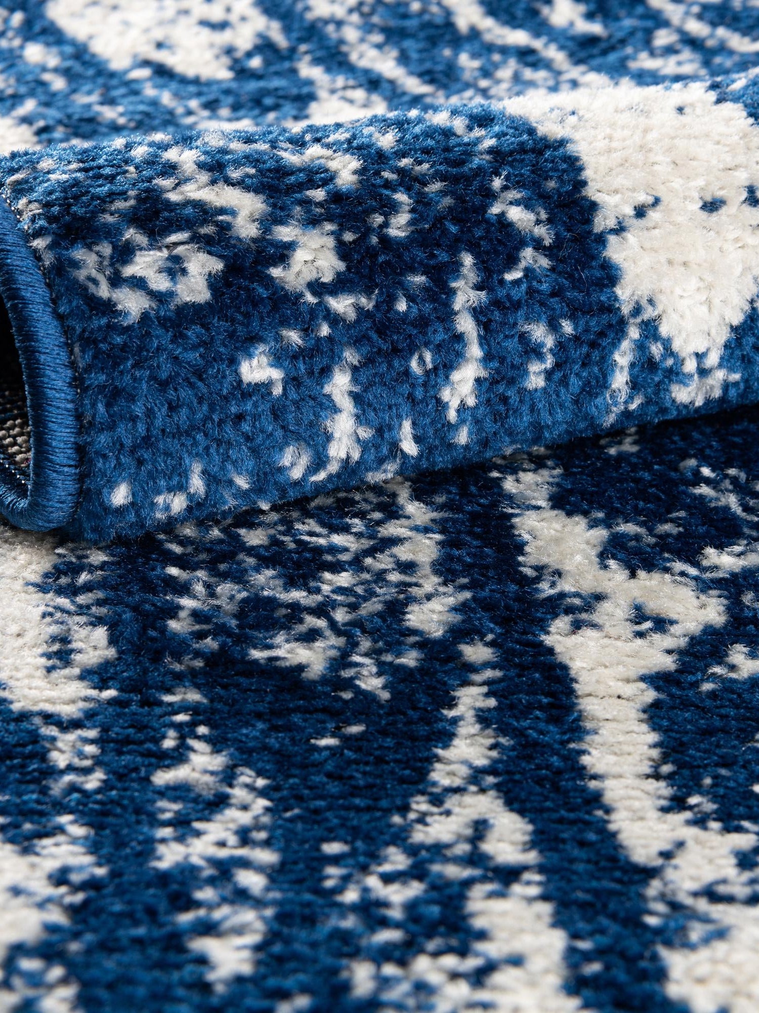 Navy Blue 7' 1 x 7' 1 Lennon Square Area Rug 100% Polypropylene Vintage Distressed Look Modern Contemporary Carpet for Home Decor for Sale at Rug Engine