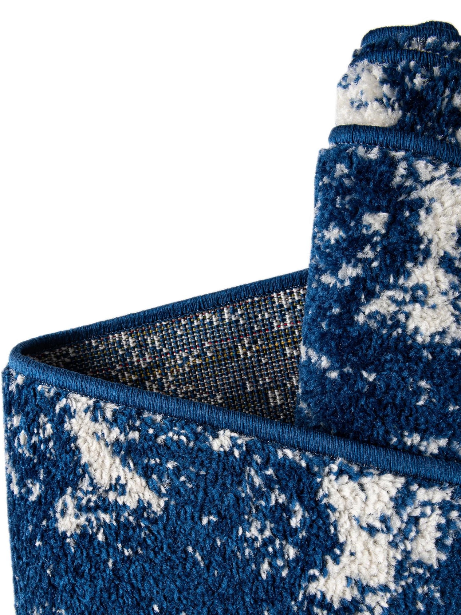 Navy Blue 2' x 5' 3 Lennon Runner Area Rug 100% Polypropylene Vintage Distressed Look Modern Contemporary Carpet for Home Decor for Sale at Rug Engine