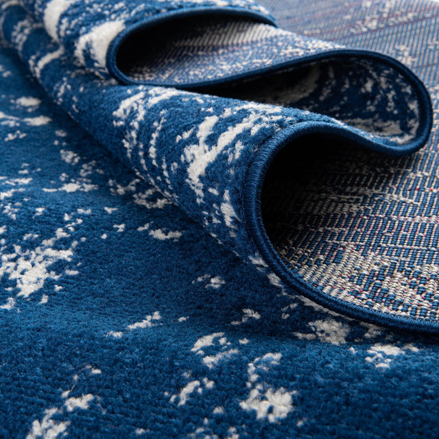 Navy Blue 2' 7 x 12' Lennon Runner Area Rug 100% Polypropylene Vintage Distressed Look Modern Contemporary Carpet for Home Decor for Sale at Rug Engine
