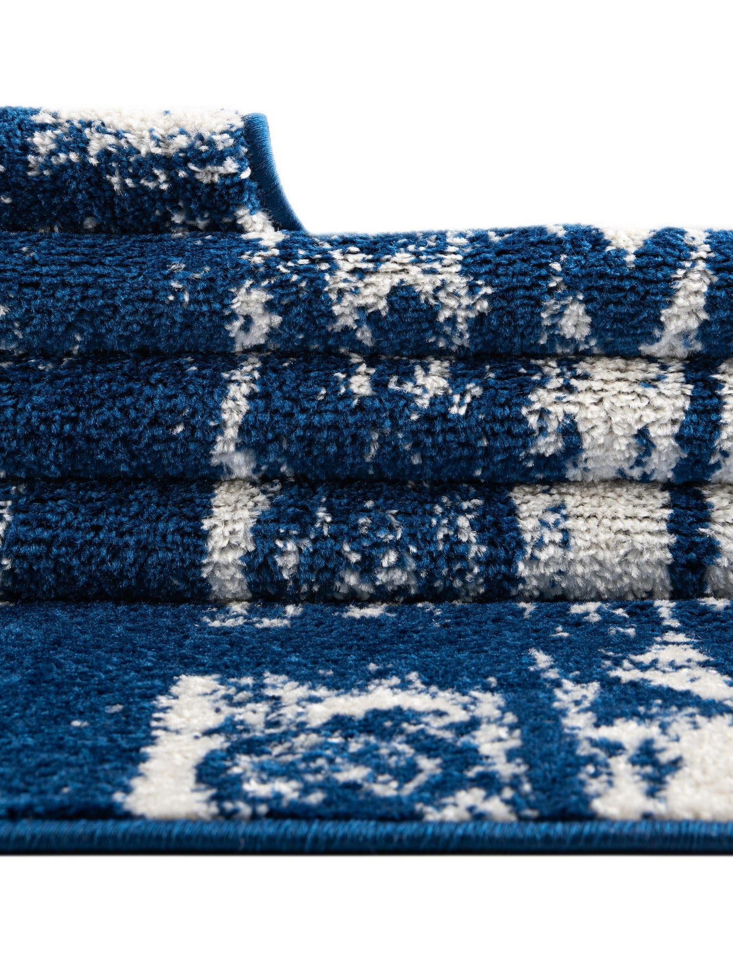 Navy Blue 2' x 6' 1 Lennon Runner Area Rug 100% Polypropylene Vintage Distressed Look Modern Contemporary Carpet for Home Decor for Sale at Rug Engine