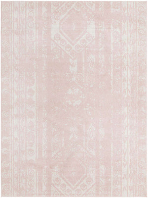 Pink 10' x 13' 1 Lennon Rectangle Area Rug 100% Polypropylene Vintage Distressed Look Modern Contemporary Carpet for Home Decor for Sale at Rug Engine