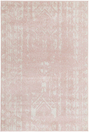 Pink 4' 1 x 6' 1 Lennon Rectangle Area Rug 100% Polypropylene Vintage Distressed Look Modern Contemporary Carpet for Home Decor for Sale at Rug Engine