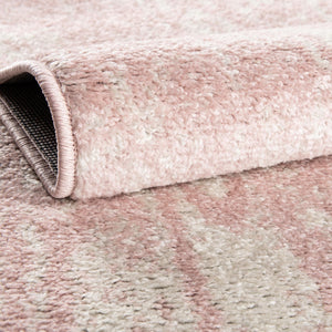 Pink 10' x 10' Lennon Round Area Rug 100% Polypropylene Vintage Distressed Look Modern Contemporary Carpet for Home Decor for Sale at Rug Engine