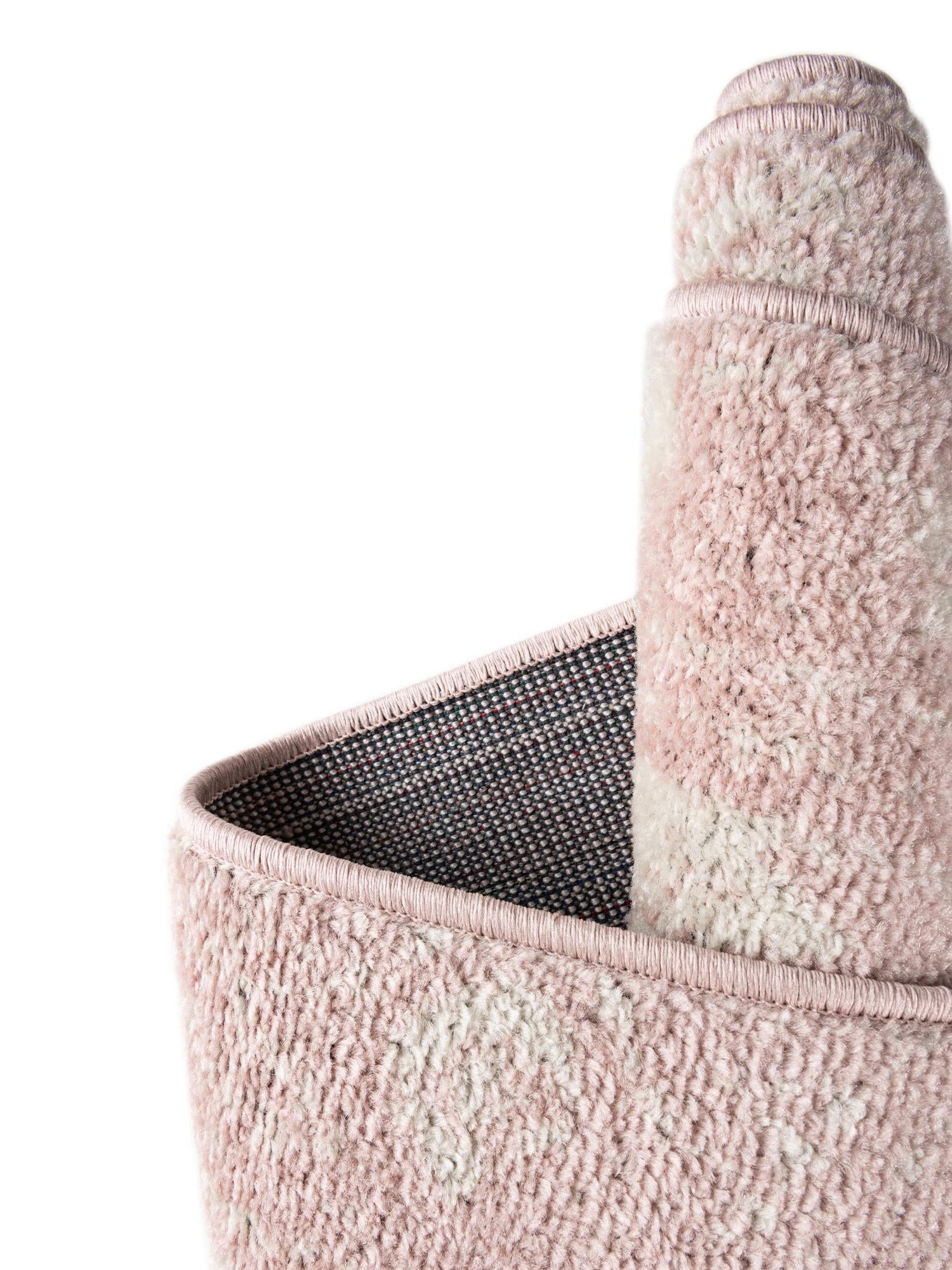 Pink 5' 3 x 5' 3 Lennon Square Area Rug 100% Polypropylene Vintage Distressed Look Modern Contemporary Carpet for Home Decor for Sale at Rug Engine