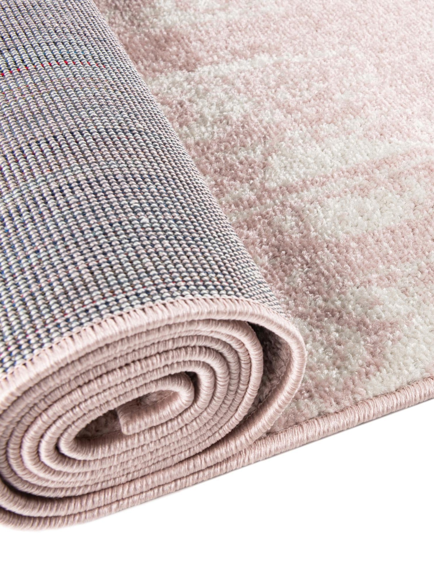 Pink 5' 3 x 5' 3 Lennon Square Area Rug 100% Polypropylene Vintage Distressed Look Modern Contemporary Carpet for Home Decor for Sale at Rug Engine