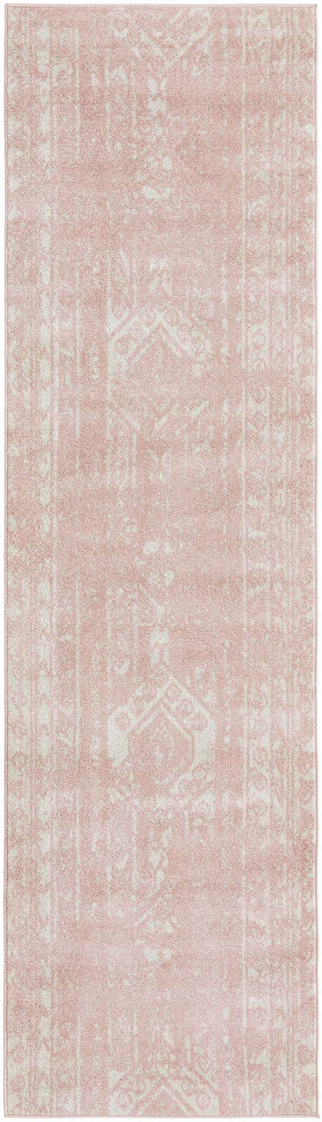 Pink 2' 7 x 12' Lennon Runner Area Rug 100% Polypropylene Vintage Distressed Look Modern Contemporary Carpet for Home Decor for Sale at Rug Engine