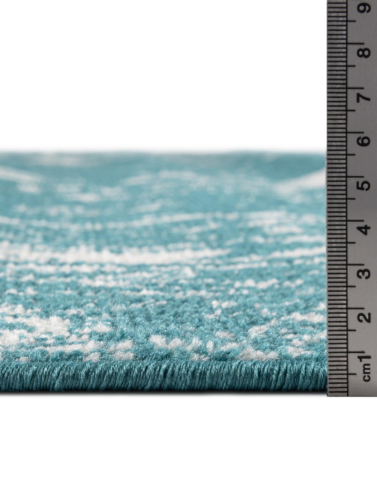 Turquoise 10' x 13' 1 Lennon Rectangle Area Rug 100% Polypropylene Vintage Distressed Look Modern Contemporary Carpet for Home Decor for Sale at Rug Engine