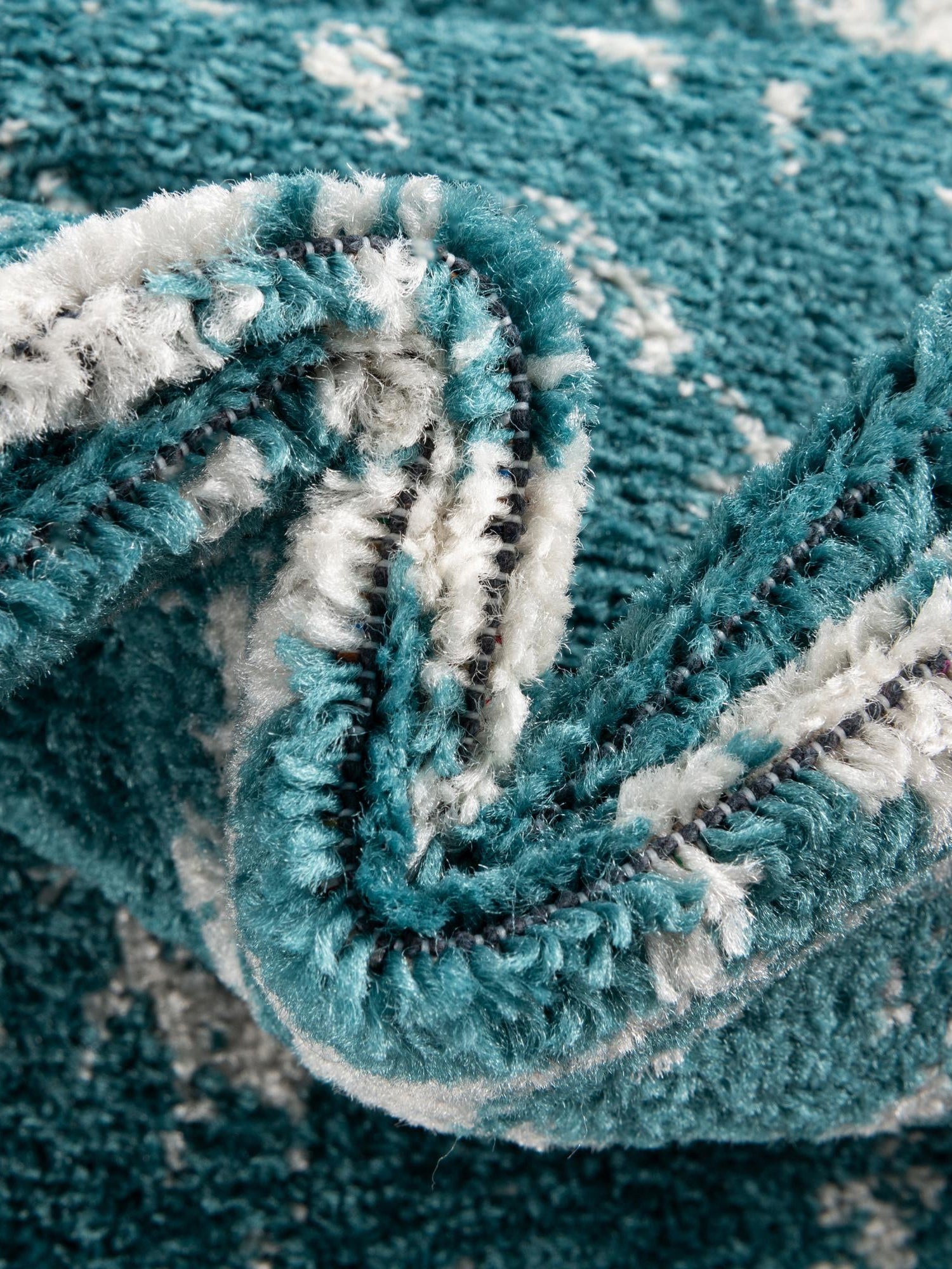Turquoise 5' 3 x 8' Lennon Rectangle Area Rug 100% Polypropylene Vintage Distressed Look Modern Contemporary Carpet for Home Decor for Sale at Rug Engine