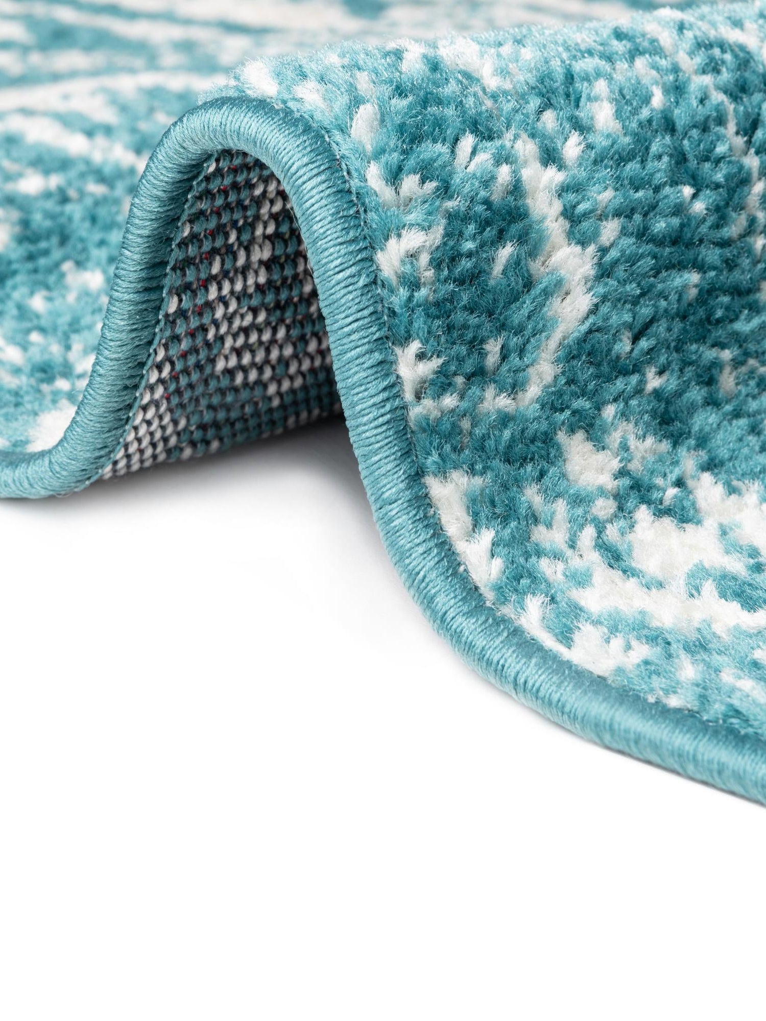 Turquoise 5' 3 x 8' Lennon Rectangle Area Rug 100% Polypropylene Vintage Distressed Look Modern Contemporary Carpet for Home Decor for Sale at Rug Engine