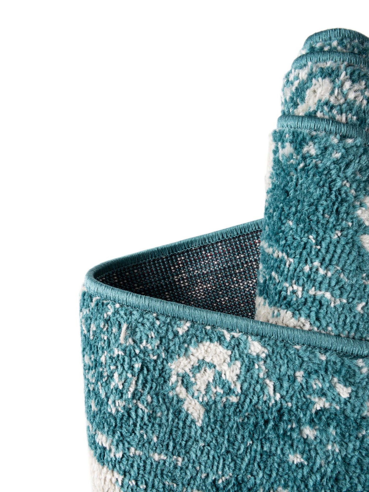 Turquoise 2' x 3' 1 Lennon Rectangle Area Rug 100% Polypropylene Vintage Distressed Look Modern Contemporary Carpet for Home Decor for Sale at Rug Engine