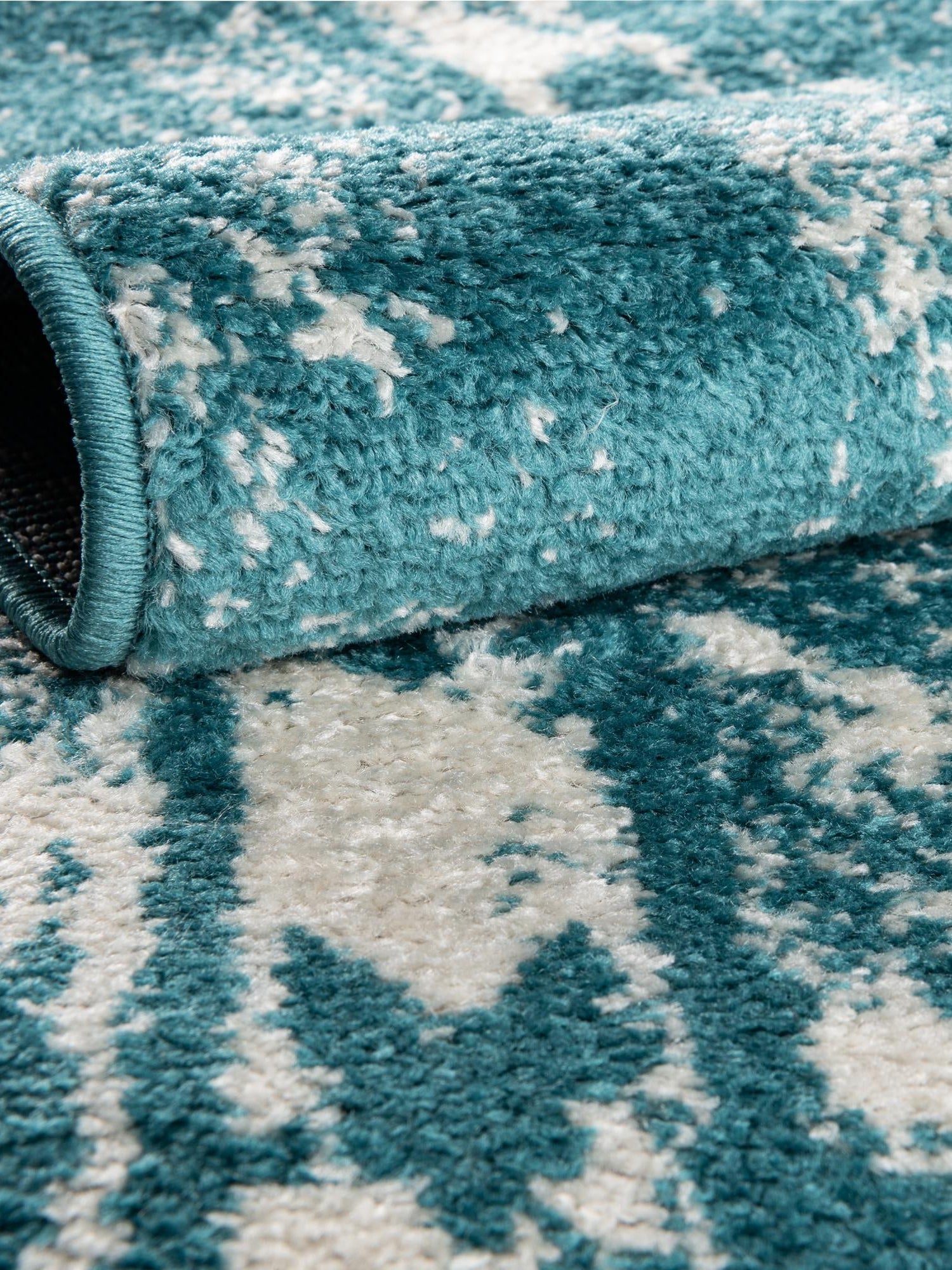 Turquoise 2' x 6' 1 Lennon Runner Area Rug 100% Polypropylene Vintage Distressed Look Modern Contemporary Carpet for Home Decor for Sale at Rug Engine