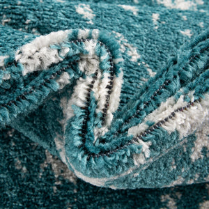 Turquoise 3' 3 x 14' 1 Lennon Runner Area Rug 100% Polypropylene Vintage Distressed Look Modern Contemporary Carpet for Home Decor for Sale at Rug Engine