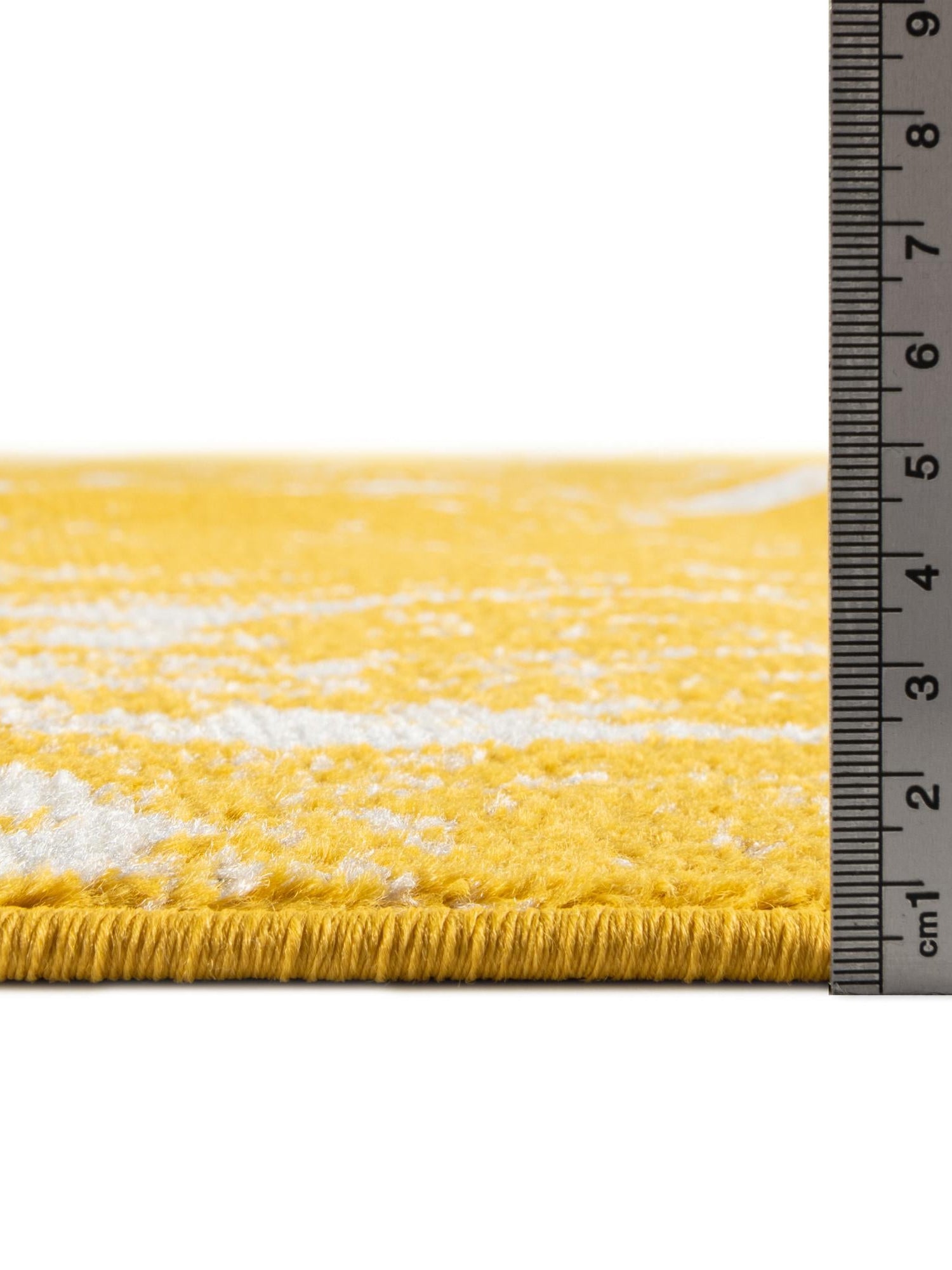 Yellow 9' x 12' Lennon Rectangle Area Rug 100% Polypropylene Vintage Distressed Look Modern Contemporary Carpet for Home Decor for Sale at Rug Engine