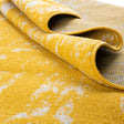 Yellow 7' 1 x 10' Lennon Rectangle Area Rug 100% Polypropylene Vintage Distressed Look Modern Contemporary Carpet for Home Decor for Sale at Rug Engine