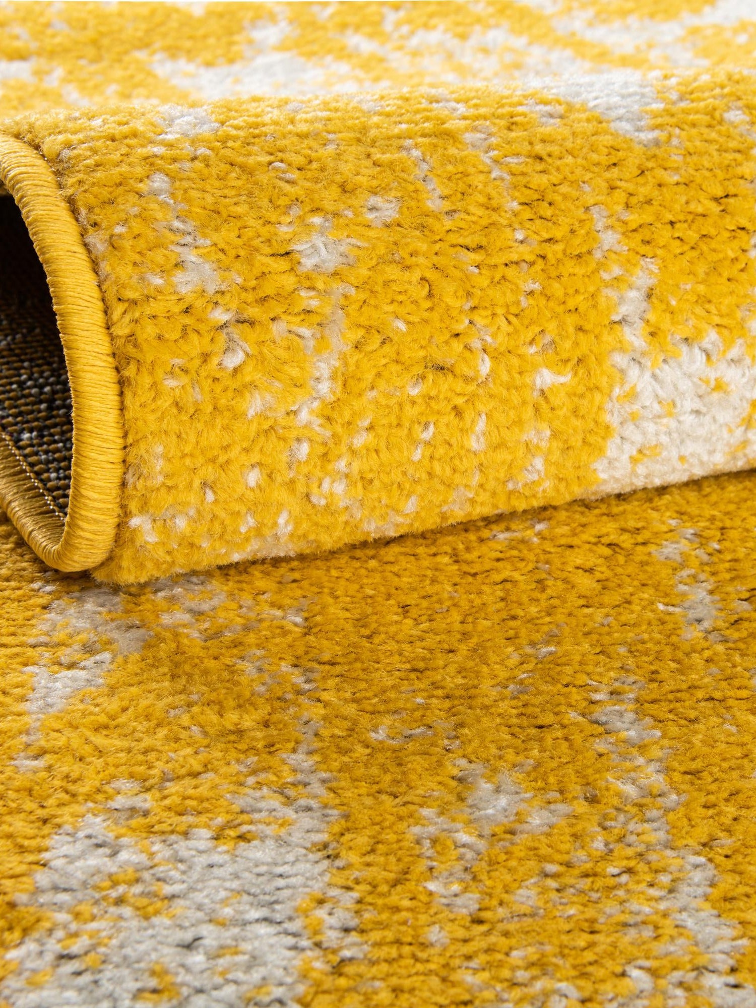 Yellow 2' x 8' Lennon Runner Area Rug 100% Polypropylene Vintage Distressed Look Modern Contemporary Carpet for Home Decor for Sale at Rug Engine