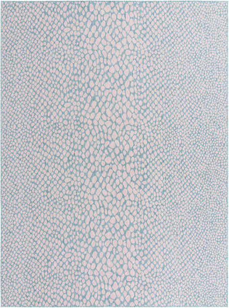 Pink and Aqua 9' x 12' Jill Zarin Outdoor Rectangle Area Rug Weather Resistant for Patio, Deck, Terrace, Balcony, Porch Durable 100% Polypropylene Carpet for Outside for Sale at Rug Engine