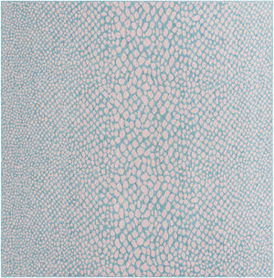 Pink and Aqua 10' 8 x 10' 8 Jill Zarin Outdoor Square Area Rug Weather Resistant for Patio, Deck, Terrace, Balcony, Porch Durable 100% Polypropylene Carpet for Outside for Sale at Rug Engine