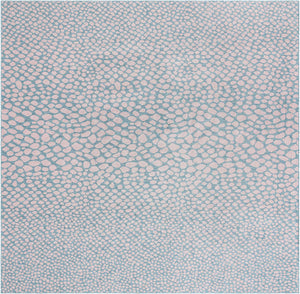 Pink and Aqua 13' 1 x 13' 1 Jill Zarin Outdoor Square Area Rug Weather Resistant for Patio, Deck, Terrace, Balcony, Porch Durable 100% Polypropylene Carpet for Outside for Sale at Rug Engine