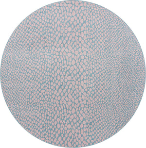 Pink and Aqua 13' 1 x 13' 1 Jill Zarin Outdoor Round Area Rug Weather Resistant for Patio, Deck, Terrace, Balcony, Porch Durable 100% Polypropylene Carpet for Outside for Sale at Rug Engine
