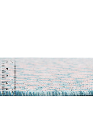 Pink and Aqua 10' 8 x 10' 8 Jill Zarin Outdoor Round Area Rug Weather Resistant for Patio, Deck, Terrace, Balcony, Porch Durable 100% Polypropylene Carpet for Outside for Sale at Rug Engine