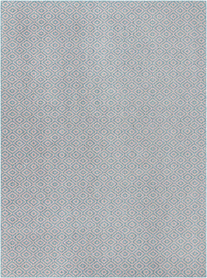 Pink and Aqua 9' x 12' Jill Zarin Outdoor Rectangle Rug