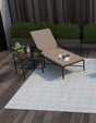 Pink and Aqua 10' 8 x 10' 8 Jill Zarin Outdoor Square Area Rug Weather Resistant for Patio, Deck, Terrace, Balcony, Porch Durable 100% Polypropylene Carpet for Outside for Sale at Rug Engine