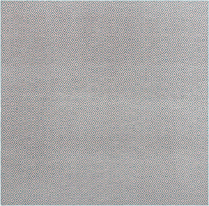 Pink and Aqua 13' 1 x 13' 1 Jill Zarin Outdoor Square Area Rug Weather Resistant for Patio, Deck, Terrace, Balcony, Porch Durable 100% Polypropylene Carpet for Outside for Sale at Rug Engine