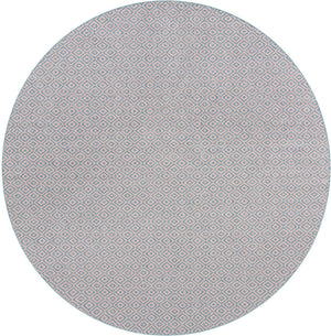 Pink and Aqua 13' 1 x 13' 1 Jill Zarin Outdoor Round Area Rug Weather Resistant for Patio, Deck, Terrace, Balcony, Porch Durable 100% Polypropylene Carpet for Outside for Sale at Rug Engine