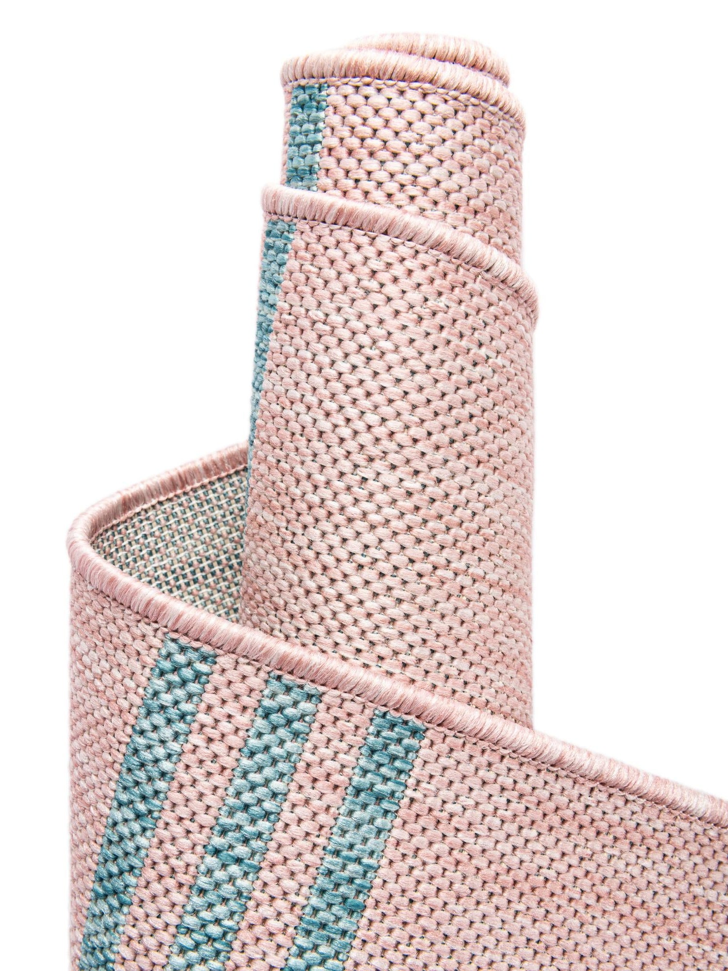 Pink and Aqua 7' 10 x 7' 10 Jill Zarin Outdoor Square Area Rug Weather Resistant for Patio, Deck, Terrace, Balcony, Porch Durable 100% Polypropylene Carpet for Outside for Sale at Rug Engine
