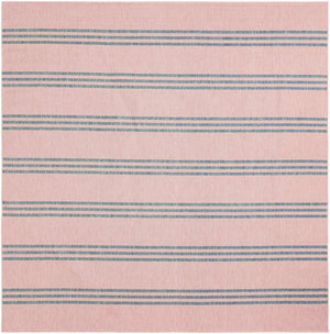 Pink and Aqua 13' 1 x 13' 1 Jill Zarin Outdoor Square Area Rug Weather Resistant for Patio, Deck, Terrace, Balcony, Porch Durable 100% Polypropylene Carpet for Outside for Sale at Rug Engine
