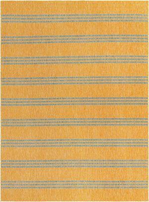 Yellow and Aqua 9' x 12' Jill Zarin Outdoor Rectangle Area Rug Weather Resistant for Patio, Deck, Terrace, Balcony, Porch Durable 100% Polypropylene Carpet for Outside for Sale at Rug Engine