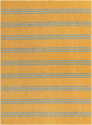 Yellow and Aqua 7' 10 x 10' Jill Zarin Outdoor Rectangle Area Rug Weather Resistant for Patio, Deck, Terrace, Balcony, Porch Durable 100% Polypropylene Carpet for Outside for Sale at Rug Engine