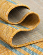 Yellow and Aqua 7' 10 x 10' Jill Zarin Outdoor Oval Area Rug Weather Resistant for Patio, Deck, Terrace, Balcony, Porch Durable 100% Polypropylene Carpet for Outside for Sale at Rug Engine
