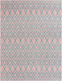 Pink and Aqua 7' 10 x 10' Jill Zarin Outdoor Rectangle Area Rug Weather Resistant for Patio, Deck, Terrace, Balcony, Porch Durable 100% Polypropylene Carpet for Outside for Sale at Rug Engine