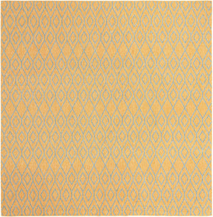Yellow and Aqua 13' 1 x 13' 1 Jill Zarin Outdoor Square Area Rug Weather Resistant for Patio, Deck, Terrace, Balcony, Porch Durable 100% Polypropylene Carpet for Outside for Sale at Rug Engine