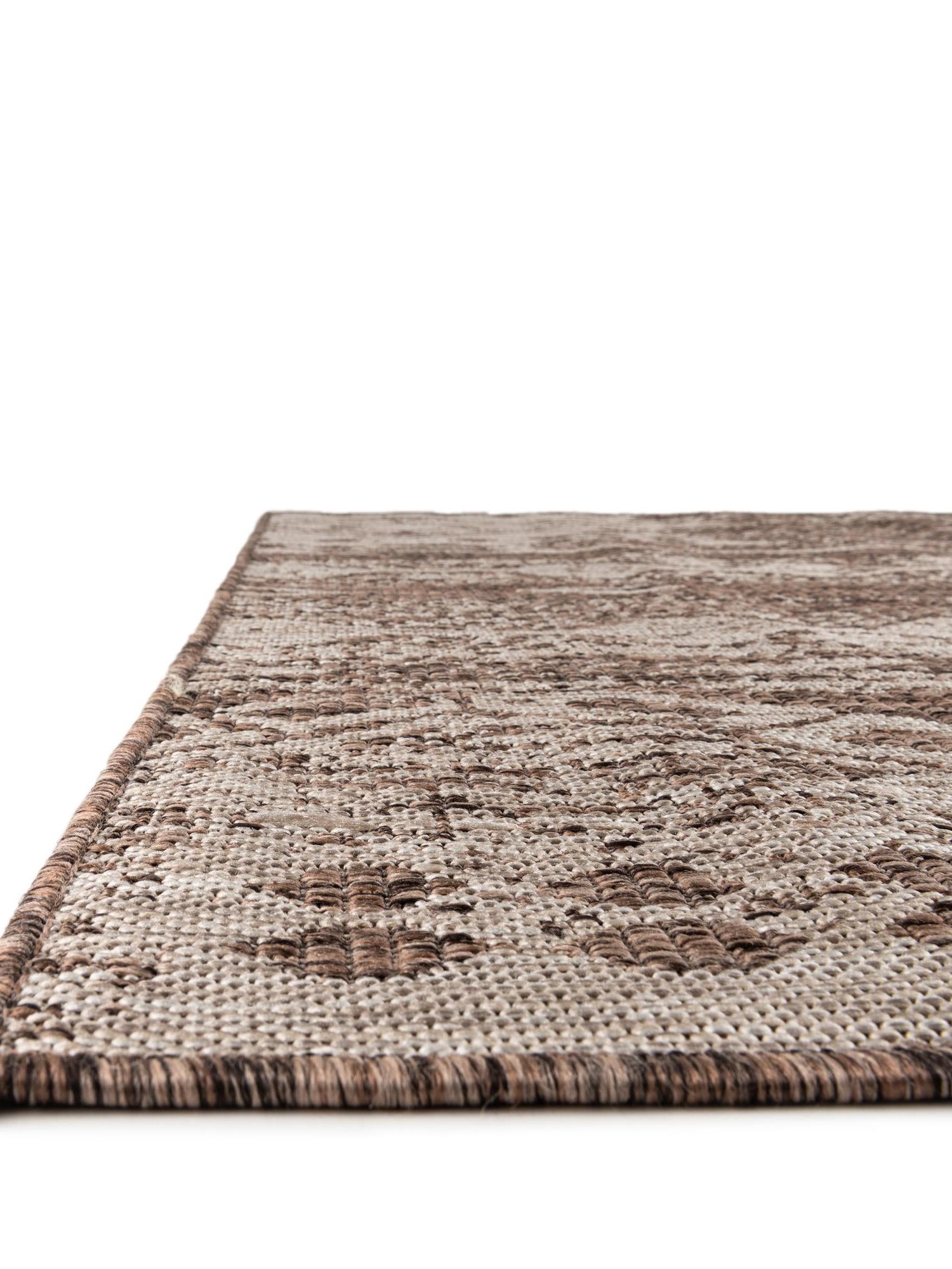 Brown 7' 10 x 10' Outdoor Bohemian Rectangle Area Rug Weather Resistant for Patio, Deck, Terrace, Balcony, Porch 100% Polypropylene Boho Carpet Mat for Sale at Rug Engine